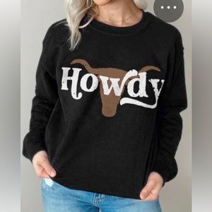 Black howdy sweatshirt!!